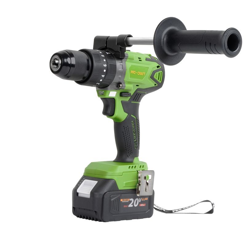 AKU VRTACÍ ŠROUBOVÁK S PŘÍKLEPEM PROCRAFT SPA18BL BRUSHLESS SE SADOU BITŮ DBS-101 | SPA18BL/DBS101 PROCRAFT - PŘÍKLEPOVÝ ŠROUBOVÁK 18V - 20V - AKU NÁŘADÍ