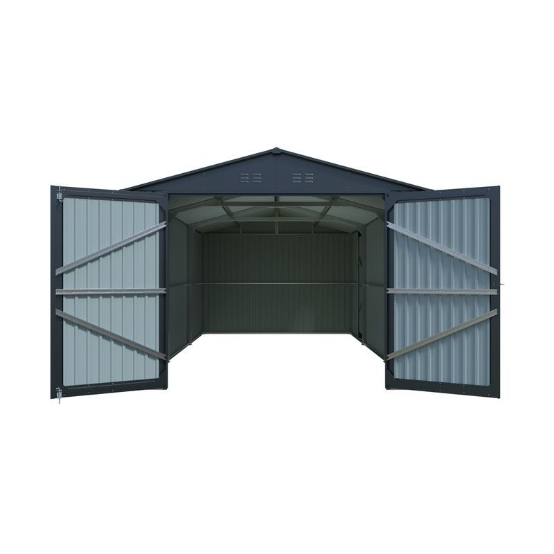 RIWALL PRO RMCG 20X10 ANTHRACITE KOVOVÁ GARÁŽ 3 X 6 M SE SEDLOVOU STŘECHOU ANTRACIT - ZAHRADNÍ DOMKY - DŮM A DOMÁCNOST, ELEKTRO..