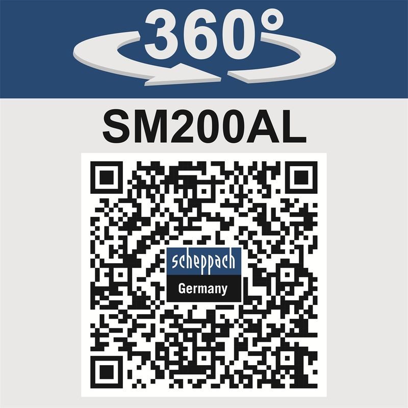 SCHEPPACH SM 200 AL DVOUKOTOUČOVÁ BRUSKA - DVOUKOTOUČOVÉ BRUSKY - ELEKTRICKÉ NÁŘADÍ