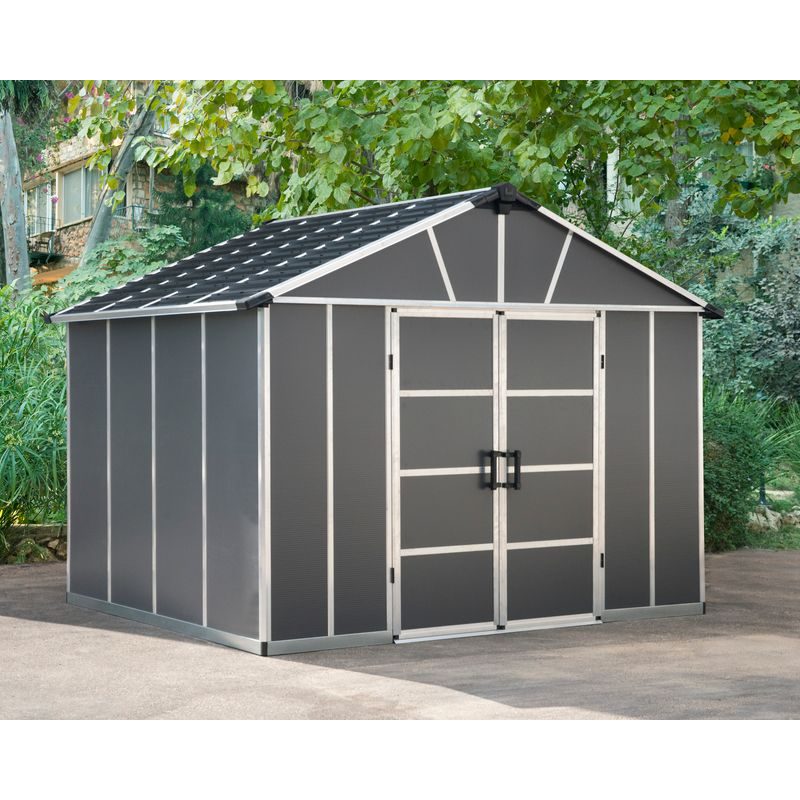 PALRAM - CANOPIA YUKON 11' X 9' ANTRACIT HEAVY DUTY PROSTORNÝ DOMEK S MOŽNOSTÍ DALŠÍHO ROZŠÍŘENÍ (ZÁKLADNÍ MODUL) - ZAHRADNÍ DOMKY - DŮM A DOMÁCNOST, ELEKTRO..
