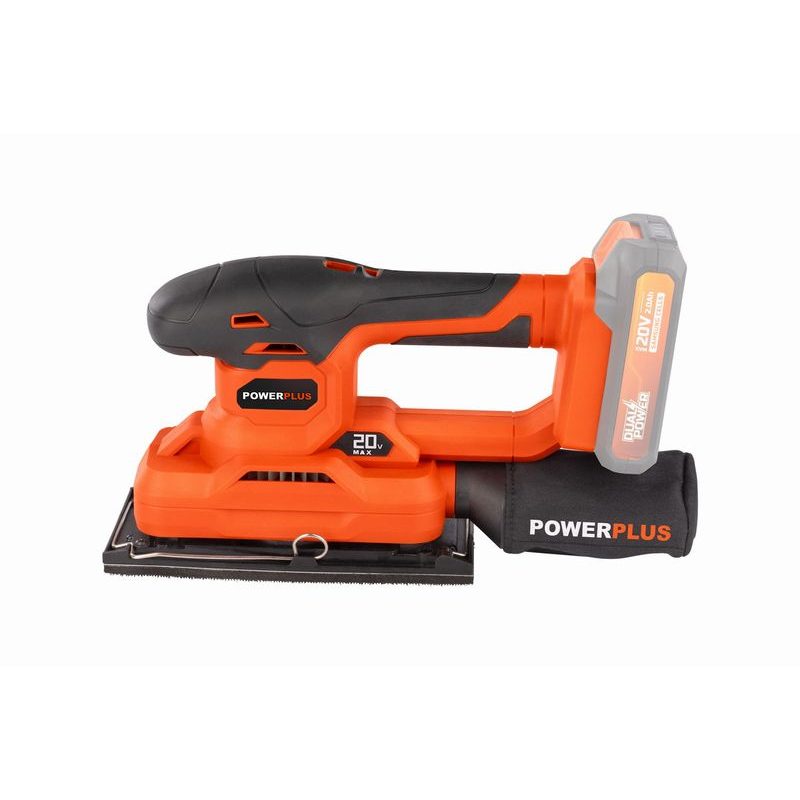 POWERPLUS POWDP50300 AKU VIBRAČNÍ BRUSKA 20V (BEZ AKU) - AKU BRUSKY - AKU NÁŘADÍ