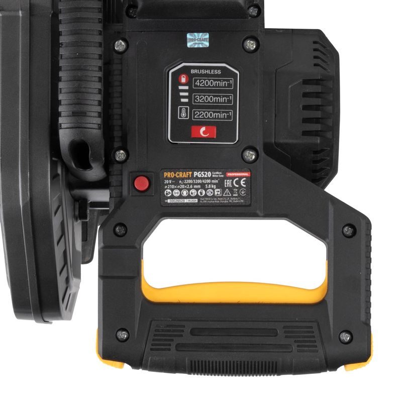 AKU POKOSOVÁ PILA PROCRAFT PGS20BB (BEZ BATERIE A NABÍJEČKY) | PGS20BB PROCRAFT - AKU POKOSOVÉ PILY (KAPOVACÍ) - AKU NÁŘADÍ