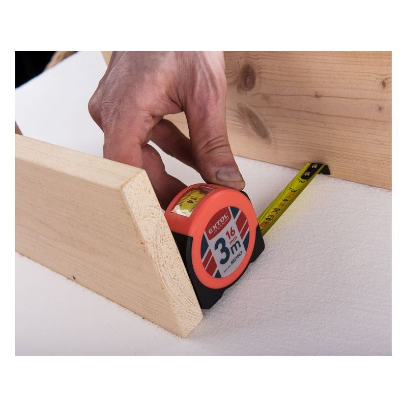 EXTOL PREMIUM METR SVINOVACÍ S ODEČÍTACÍM OKÉNKEM, 3M, Š. PÁSKU 16MM, 8821043 - SVINOVACÍ METRY - MĚŘÍCÍ TECHNIKA