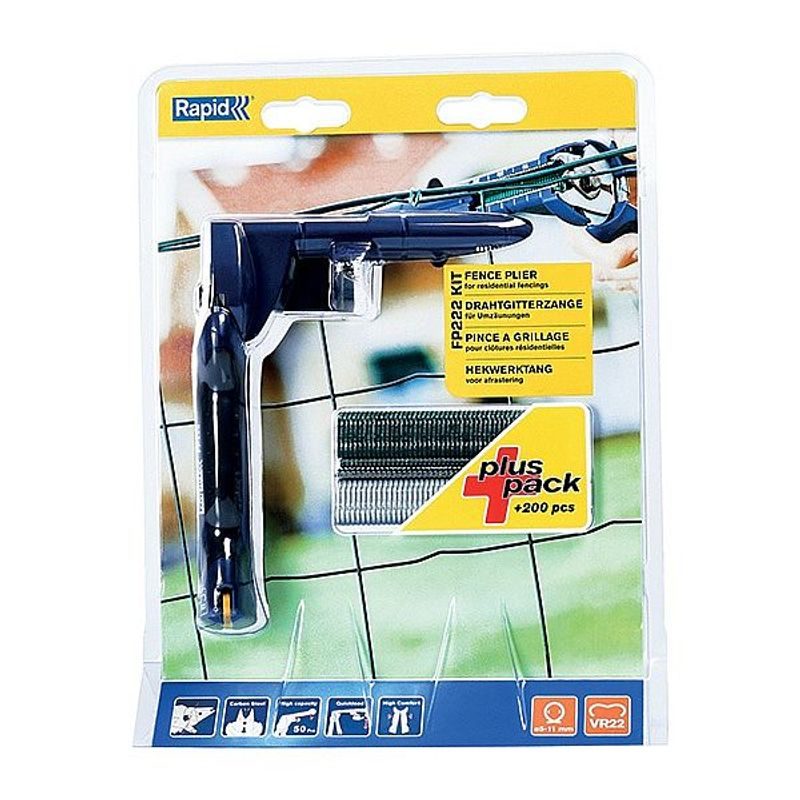 KLEŠTĚ PLOTOVÉ RAPID FP222 + SADA 200KS SPON VR22 - ZAHRADNÍ NÁŘADÍ - ZAHRADA