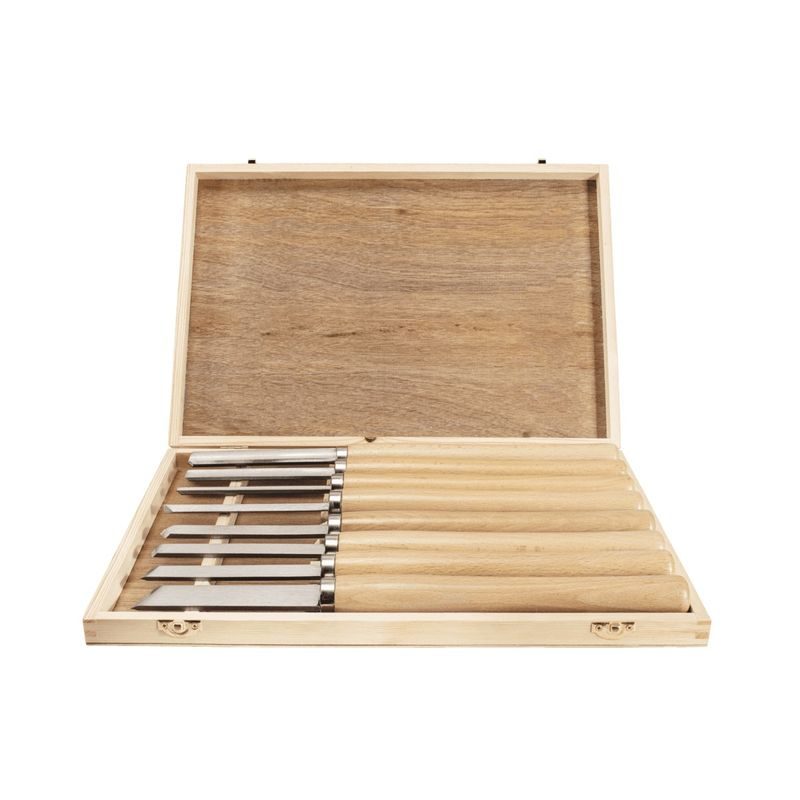 SCHEPPACH SADA DLÁT: 8 DÍLNÁ SADA DLÁT V BOXU - DLÁTA - RUČNÍ NÁŘADÍ