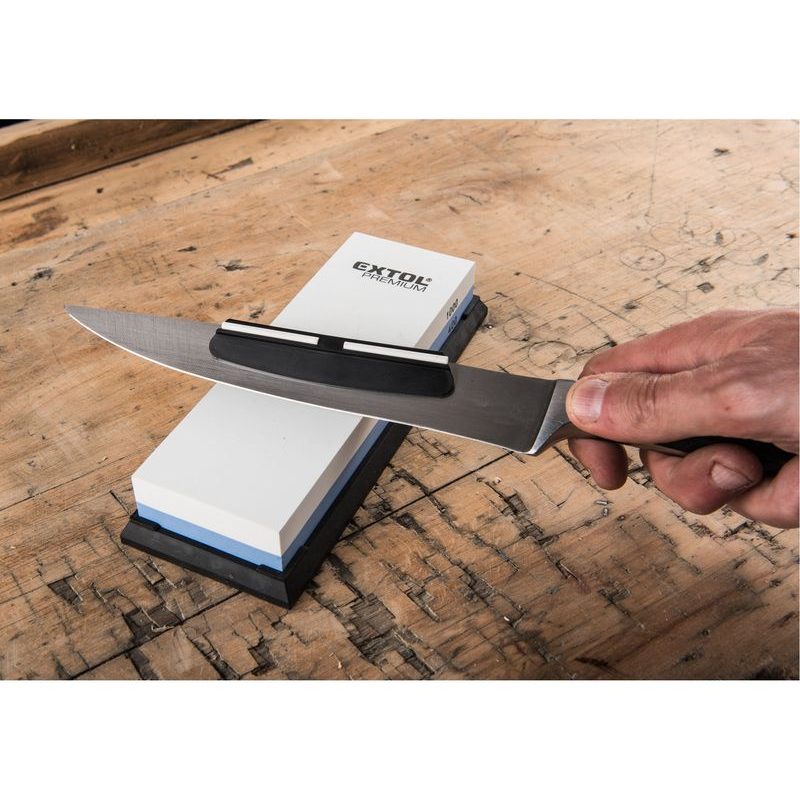 EXTOL PREMIUM BRUSNÝ KÁMEN NA NOŽE OBOUSTRANNÝ/KOMBINOVANÝ, F400/F1000, 180X60X28MM, 8855401 - DOPLŇKY A VYCHYTÁVKY - DŮM A DOMÁCNOST, ELEKTRO..