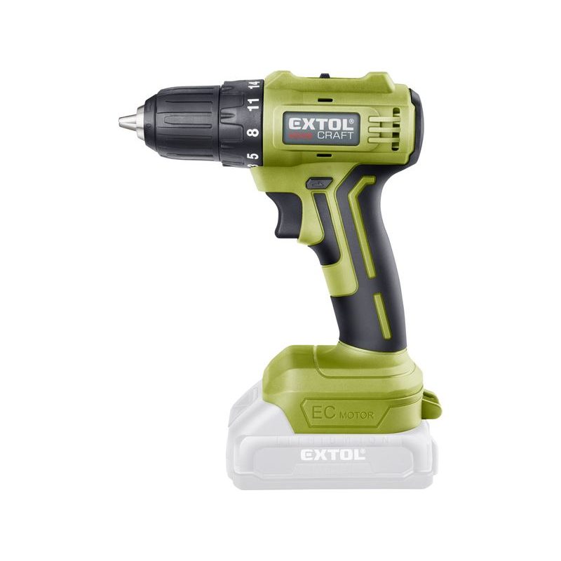 EXTOL CRAFT VRTACÍ ŠROUBOVÁK AKU, BRUSHLESS, 20V LI-ION, BEZ BATERIE A NABÍJEČKY, 402451 - ŠROUBOVÁK BEZ AKU 18 V - AKU NÁŘADÍ