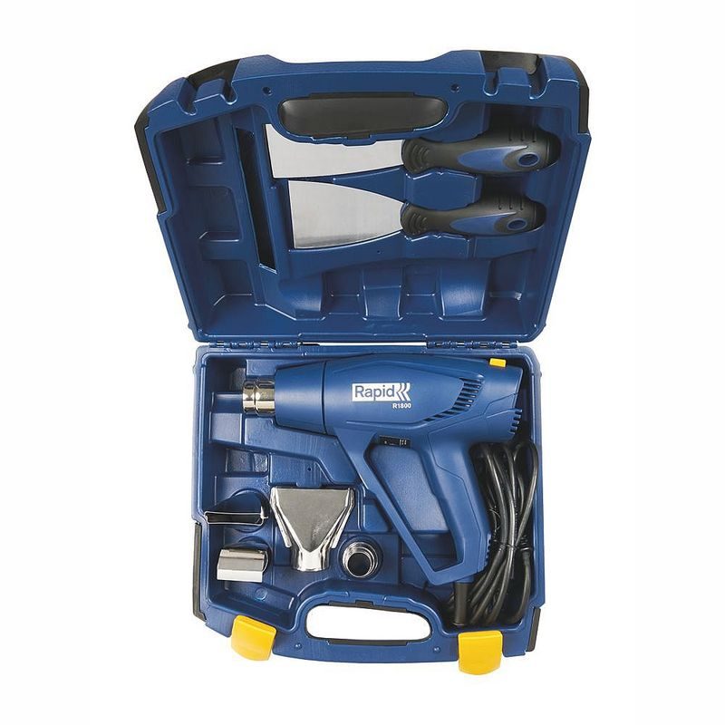 ELEKTRICKÁ HORKOVZDUŠNÁ PISTOLE RAPID R1800 SET, KUFR - HORKOVZDUŠNÉ PISTOLE - ELEKTRICKÉ NÁŘADÍ