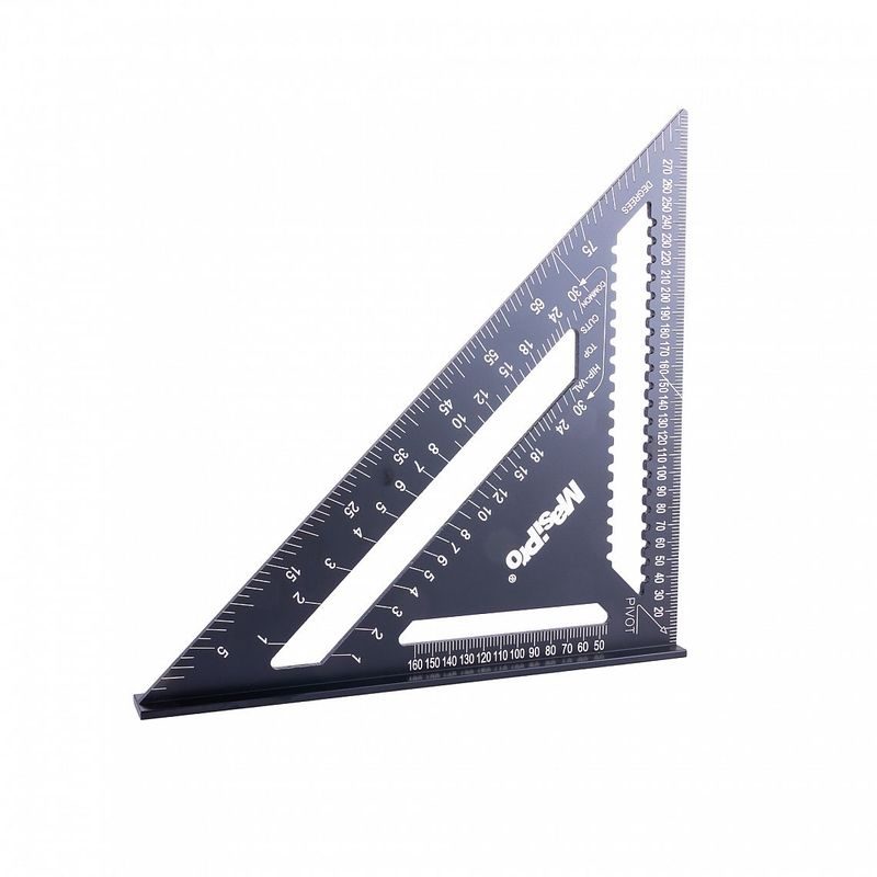 TROJÚHELNÍK TESAŘSKÝ MASIPRO, MULTIFUNKČNÍ, 300MM - ÚHLOMĚRY - MĚŘÍCÍ TECHNIKA
