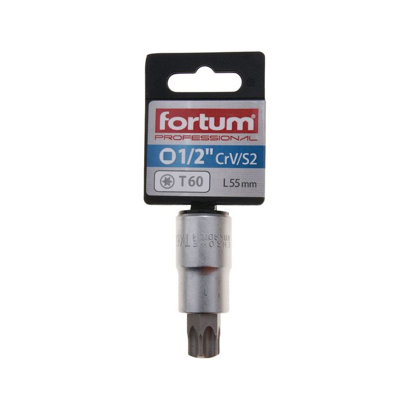 FORTUM HLAVICE ZÁSTRČNÁ 1/2" HROT TORX, T60, L 55MM, 4700728 - ZÁSTRČNÉ HLAVICE - RUČNÍ NÁŘADÍ