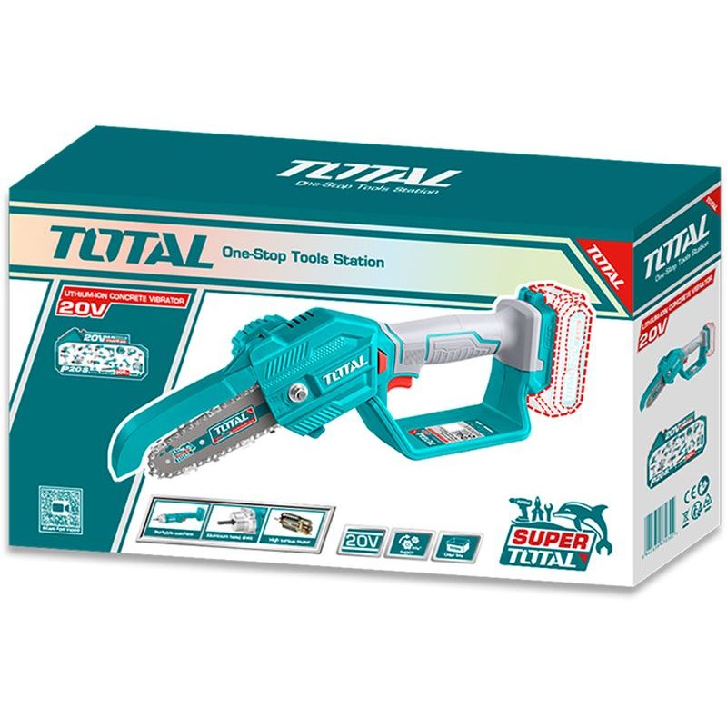 TOTAL ŘETĚZOVÁ PILA AKU, MINI, 20V LI-ION, 2000MAH, BEZ BATERIE A NABÍJEČKY, TGSLI2058 - PROŘEZÁVACÍ PILY - ZAHRADA