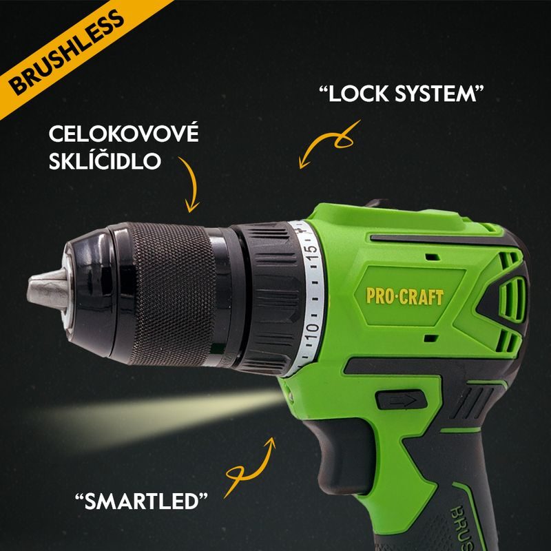 AKU ŠROUBOVÁK PROCRAFT PA18LIN | PA18LIN PROCRAFT - AKU ŠROUBOVÁK 18V - 20V - AKU NÁŘADÍ