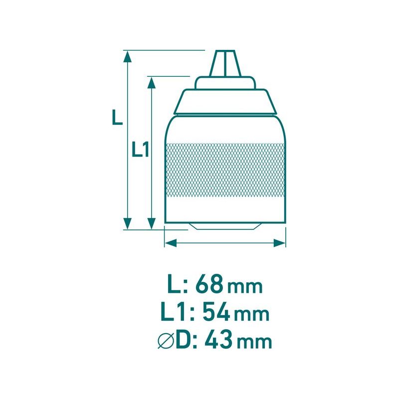 EXTOL INDUSTRIAL HLAVA RYCHLOUPÍNACÍ SKLÍČIDLOVÁ, 2-13MM, 8798011 - RYCHLOUPÍNACÍ SKLÍČIDLA - PŘÍSLUŠENSTVÍ