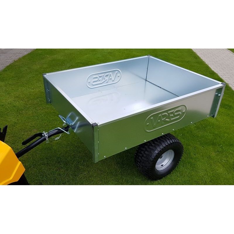 VOZÍK TRVMS – POZINK, PRACHOTĚSNÉ NÁBOJE KOL, PROFI LOVANÝ NOSNÍK KORBY TL. 3 MM - VOZÍK VARES PRO ZAHRADNÍ TRAKTORY - VOZÍKY ZA TRAKTOR - ZAHRADA