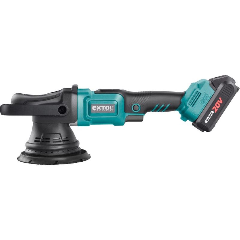 EXTOL INDUSTRIAL LEŠTIČKA ORBITÁLNÍ AKU SHARE20V, 150MM, BRUSHLESS, 2AH, 8791844 - AKU LEŠTIČKY - AKU NÁŘADÍ