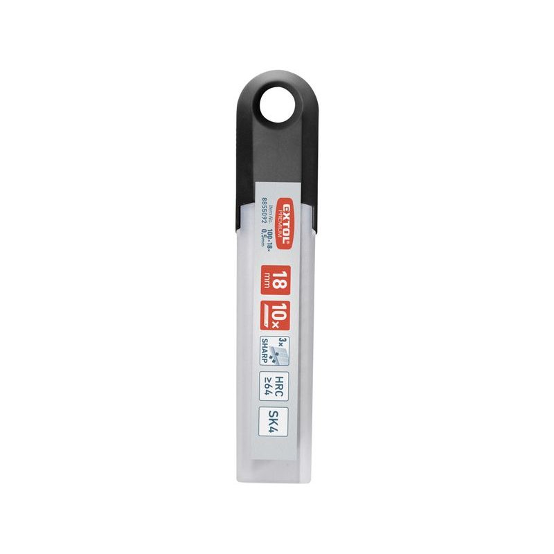 EXTOL PREMIUM BŘITY ULAMOVACÍ DO NOŽE 10KS, 18MM(TL.0,5MM/14S), SK4, 8855092 - NÁHRADNÍ BŘITY DO NOŽŮ - RUČNÍ NÁŘADÍ