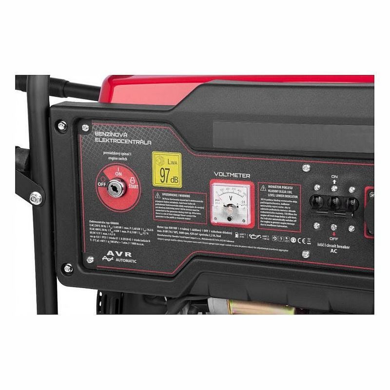 ELEKTROCENTRÁLA KM8000-A, 6,5/6,0KW, BENZÍNOVÁ, S ELEKTR. STARTOVÁNÍM - GENERÁTOR - TŘÍFÁZOVÉ ELEKTROCENTRÁLY - ELEKTROCENTRÁLY