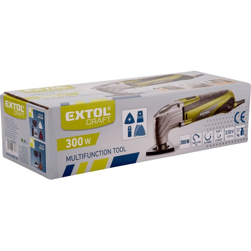 EXTOL CRAFT BRUSKA MULTIFUNKČNÍ, 300W, 417220 - MULTI BRUSKY - RENOVÁTORY (MULTITOOL) - ELEKTRICKÉ NÁŘADÍ