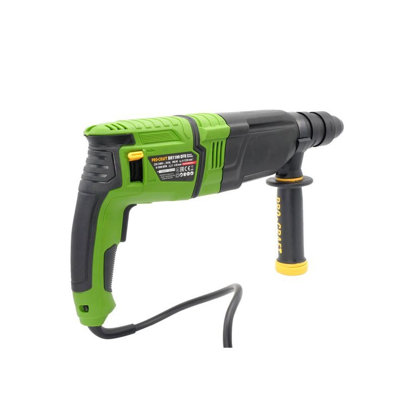 KOMBINOVANÉ VRTACÍ A SEKACÍ KLADIVO PROCRAFT BH1100 DFR | BH1100DFR PROCRAFT - KOMB. KLADIVA SDS + - ELEKTRICKÉ NÁŘADÍ