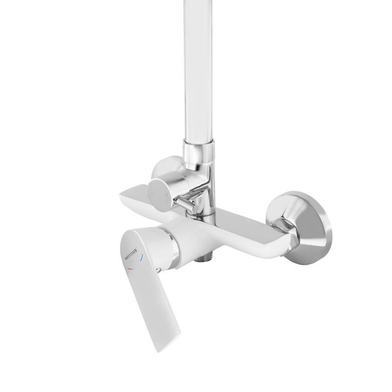 SPRCHOVÝ SLOUP S BATERIÍ MIXXUS PREMIUM ALEX 003-J WHITE-CHROME, BÍLÝ-CHROM | ALEX 003-J WHITE-CHROME PROCRAFT - SPRCHOVÉ BATERIE - SANITA