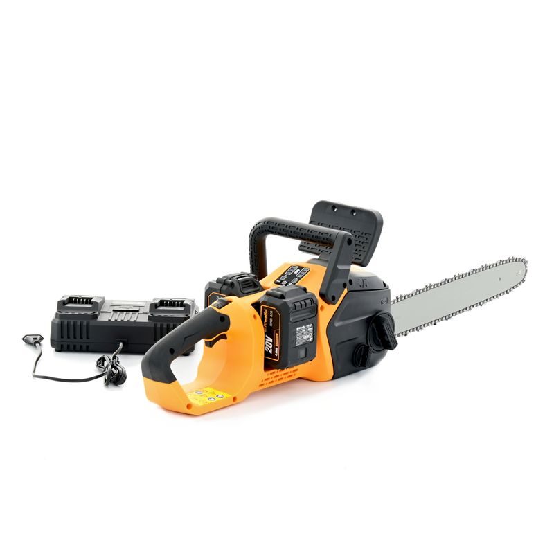 RIWALL PRO RACS 4020I SET AKU ŘETĚZOVÁ PILA 2 X 20 V + 2X 4 AH BATERIE + DUÁLNÍ RYCHLONABÍJEČKA 4,5 A - AKU ŘETĚZOVÉ PILY - ZAHRADA