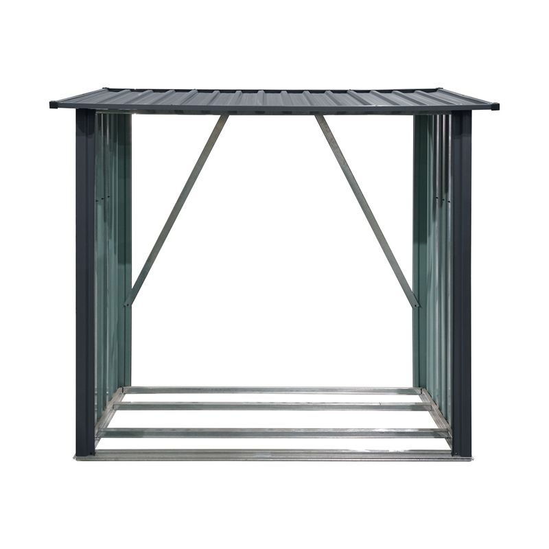 RIWALL PRO RMWS 3X7 ANTHRACITE PŘÍSTŘEŠEK NA DŘEVO 2 X 1,5 M S PULTOVOU STŘECHOU ANTRACIT - PŘÍSTŘEŠEK NA DŘEVO - DŮM A DOMÁCNOST, ELEKTRO..