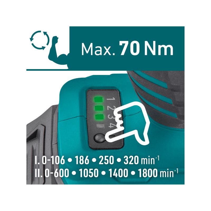 EXTOL INDUSTRIAL VRTACÍ ŠROUBOVÁK AKU S PŘÍKLEPEM SHARE20V, 70NM, BRUSHLESS, 2AH (2×), 8791804 - AKU ŠROUBOVÁK 18V - 20V - AKU NÁŘADÍ