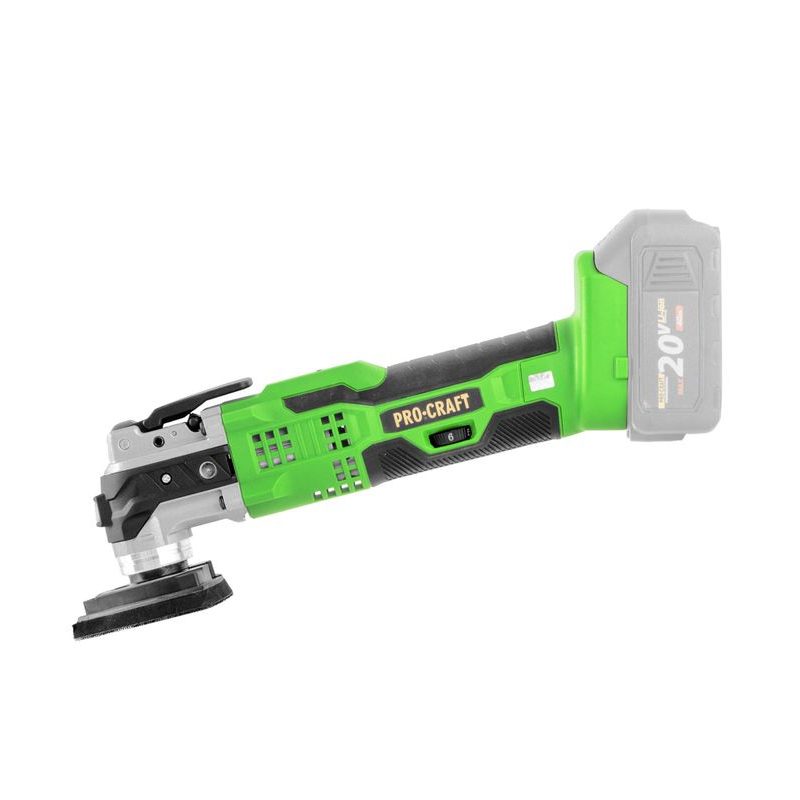 AKU MULTIFUNKČNÍ OSCIALAČNÍ BRUSKA PMT20BB PROCRAFT (BEZ BATERIE A NABÍJEČKY) | PMT20BB PROCRAFT - AKU MULTIFUNKČNÍ BRUSKY (MULTITOOL) - AKU NÁŘADÍ