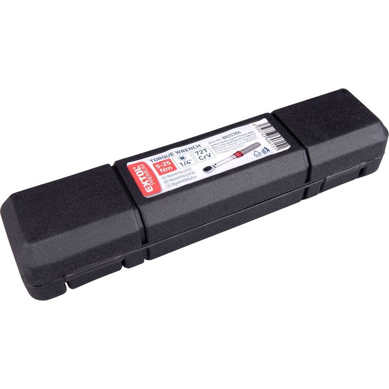 EXTOL PREMIUM KLÍČ MOMENTOVÝ, 1/4", 5-25NM, CRV, 8825306 - MOMENTOVÉ KLÍČE A NÁSOBIČE - RUČNÍ NÁŘADÍ