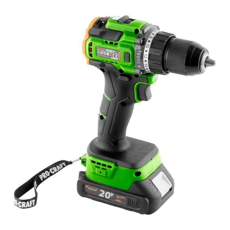 AKU VRTACÍ ŠROUBOVÁK PROCRAFT PA18LIH SE SADOU BITŮ BS-37 | SPA18LIH-1B-C/BS-37 PROCRAFT - AKU ŠROUBOVÁK 18V - 20V - AKU NÁŘADÍ