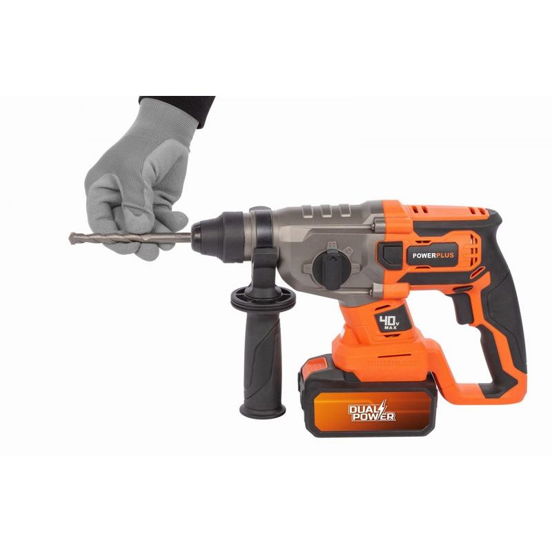 POWERPLUS POWDP15680 AKU KOMBINOVANÉ KLADIVO 40V BEZUHLÍKOVÉ (BEZ AKU) - AKU VRTACÍ, SEKACÍ A KOMBINOVANÁ KLADIVA - AKU NÁŘADÍ