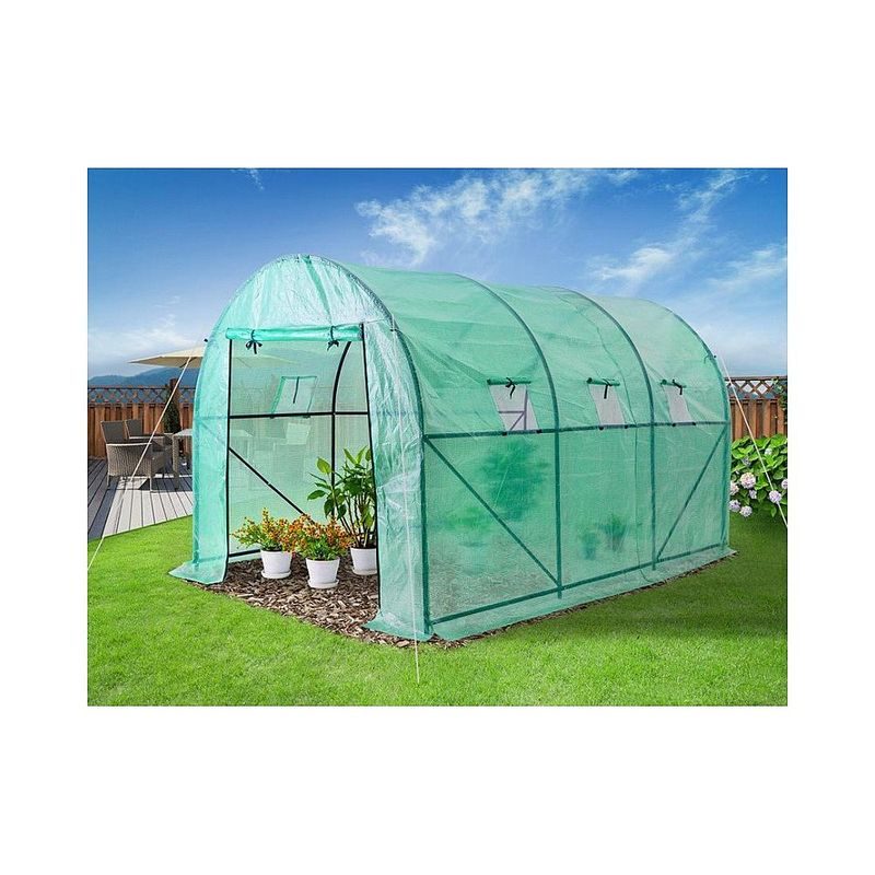 ZAHRADNÍ FÓLIOVNÍK 350X200X200CM (DXŠXV), PAŘENIŠTĚ - SKLENÍK, FOLIOVNÍK - ZAHRADA