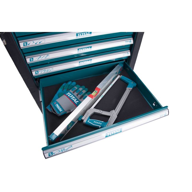 TOTAL DÍLENSKÝ VOZÍK S NÁŘADÍM, 162KS, INDUSTRIAL, THPTCS71621 - ZNAČKA TOTAL - ELEKTRICKÉ NÁŘADÍ