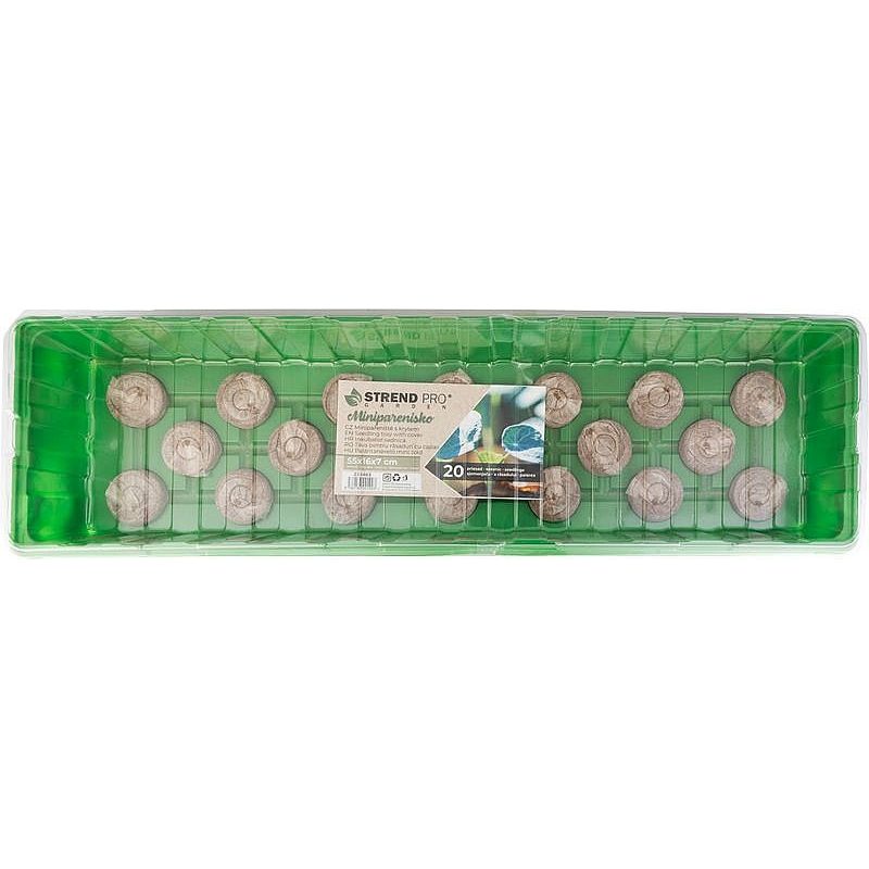 PAŘENIŠTĚ + KOKOSOVÉ JIFFY HERRISON MG-028 55X16X7CM, 20 SAZENIC - PAŘENIŠTĚ A SADBOVAČE - ZAHRADA