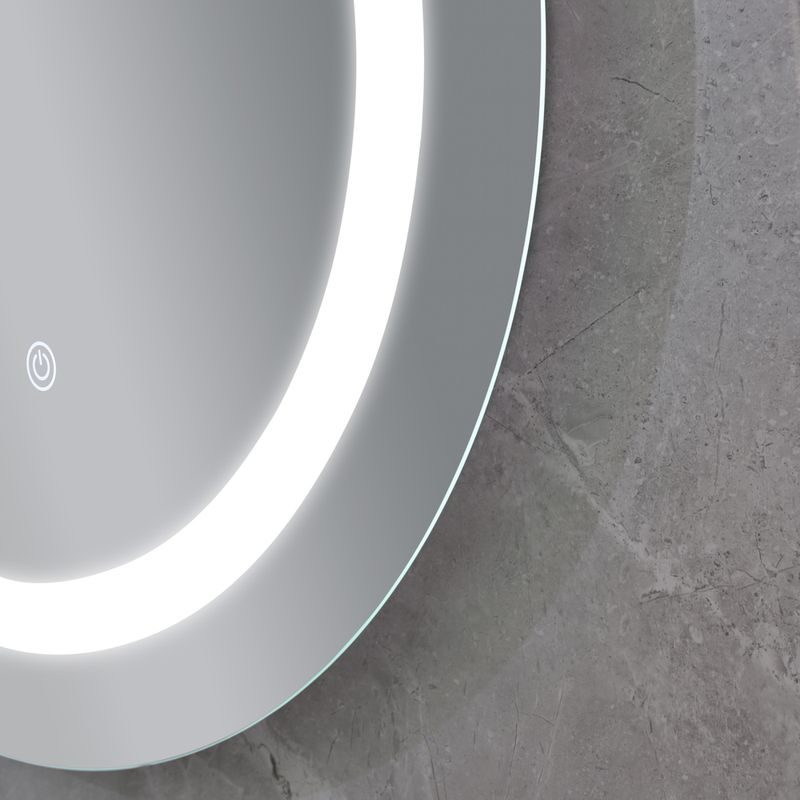 KOUPELNOVÉ ZRCADLO S LED OSVĚTLENÍM, PROTIZAMLŽOVACÍ FUNKCÍ A REGULACÍ JASU, MC03-60 PLAIN | MC03-60 PLAIN PROCRAFT - ZRCADLA - SANITA