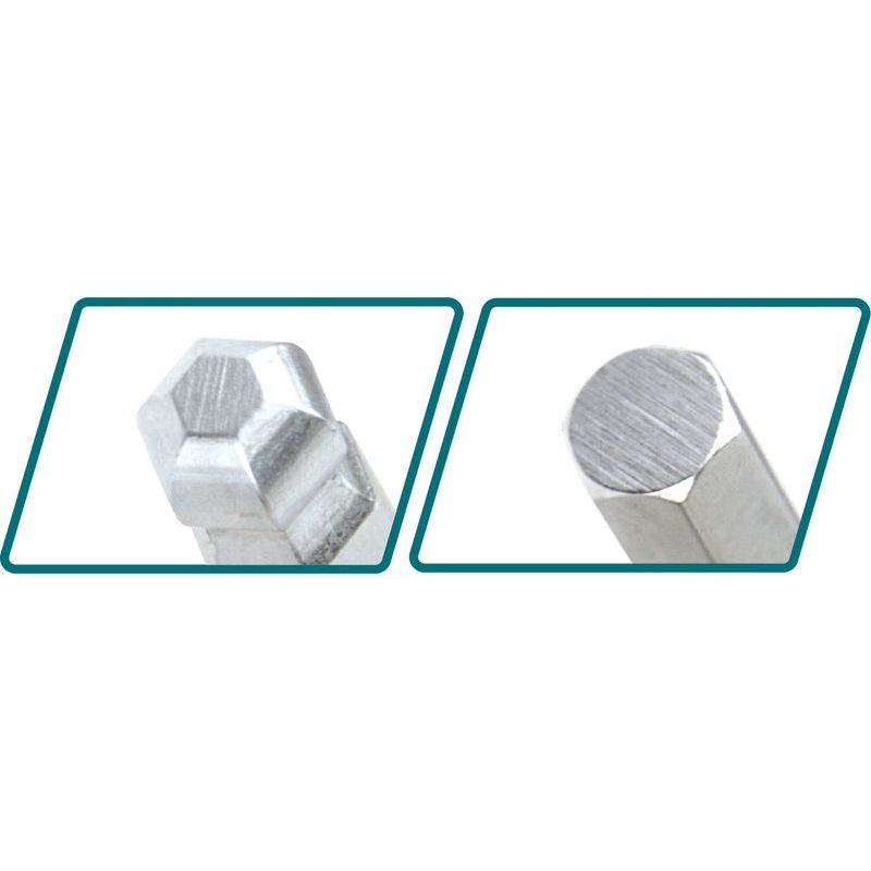 TOTAL KLÍČE IMBUS, SADA 8 KS, S KULIČKOU, CRV, THT1061836 - IMBUSOVÉ KLÍČE - RUČNÍ NÁŘADÍ