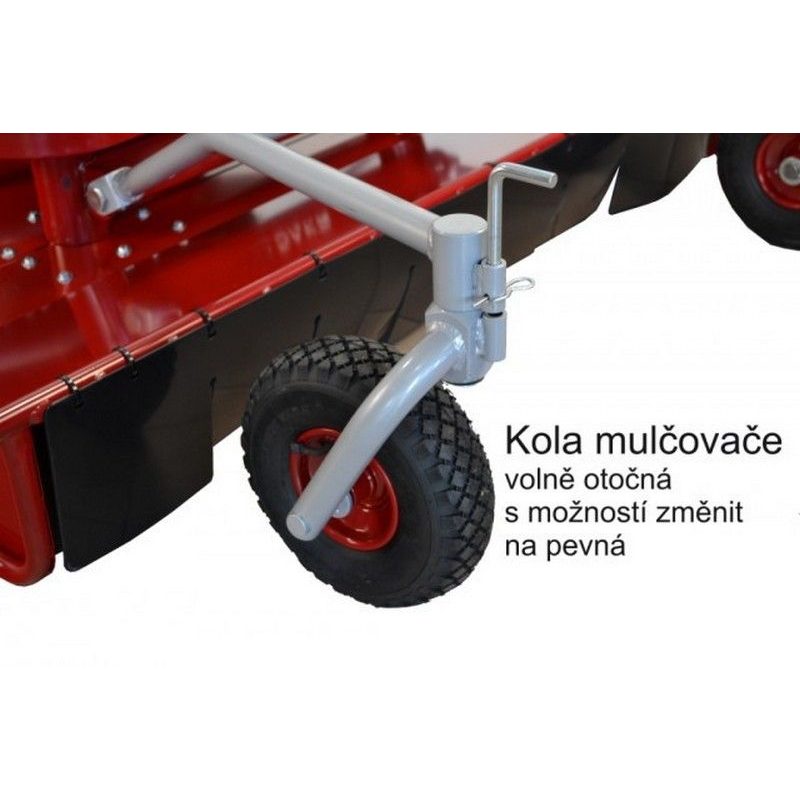 POHONNÁ JEDNOTKA PANTER FD3-500 S ŘÍZENOU SEDAČKOU BPR A DVOUNOŽOVÝM MULČOVAČEM M121 - DAKR - PANTER SYSTÉM - ZAHRADA