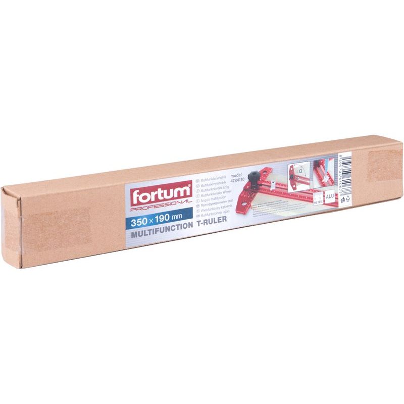 FORTUM ÚHELNÍK T-MULTIFUNKČNÍ, 350X190MM, 4784110 - ÚHLOMĚRY - MĚŘÍCÍ TECHNIKA
