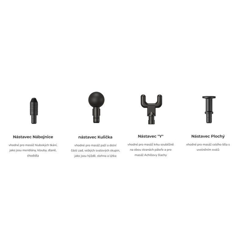 GLOX GLOX750S MASÁŽNÍ PISTOLE - DOPLŇKY A VYCHYTÁVKY - DŮM A DOMÁCNOST, ELEKTRO..