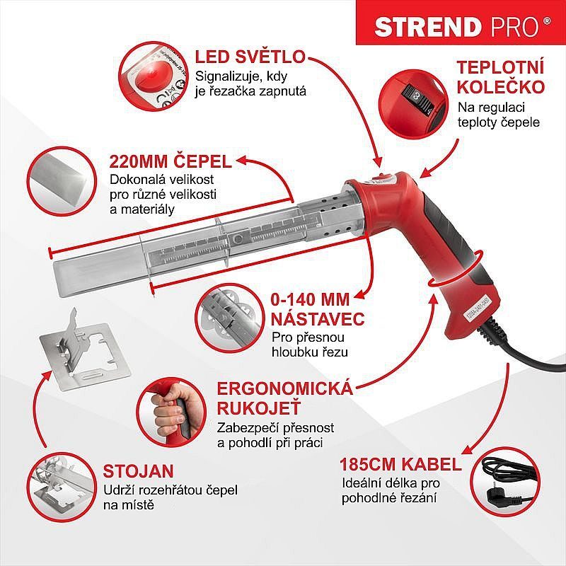 ELEKTRICKÁ ŘEZAČKA POLYSTYRENU A EPS WORCRAFT HK102, 220W - ŘEZAČKA POLYSTYRENU - ELEKTRICKÉ NÁŘADÍ