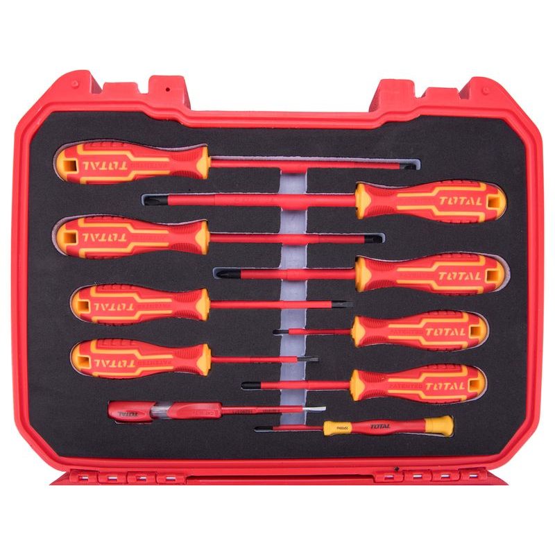 TOTAL SADA ELEKTRIKÁŘSKÉHO NÁŘADÍ, 16KS, 1000V, VDE, THKITH1601 - SADY NÁŘADÍ - RUČNÍ NÁŘADÍ