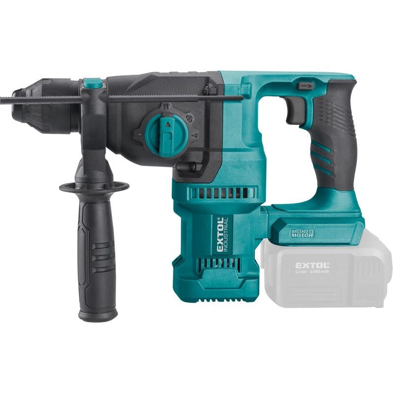 EXTOL INDUSTRIAL KLADIVO VRTACÍ AKU SHARE20V, 2,6J, SDS PLUS, BRUSHLESS, 20V LI-ION, BEZ BATERIE A NABÍJEČKY, 8791817 - AKU VRTACÍ, SEKACÍ A KOMBINOVANÁ KLADIVA - AKU NÁŘADÍ