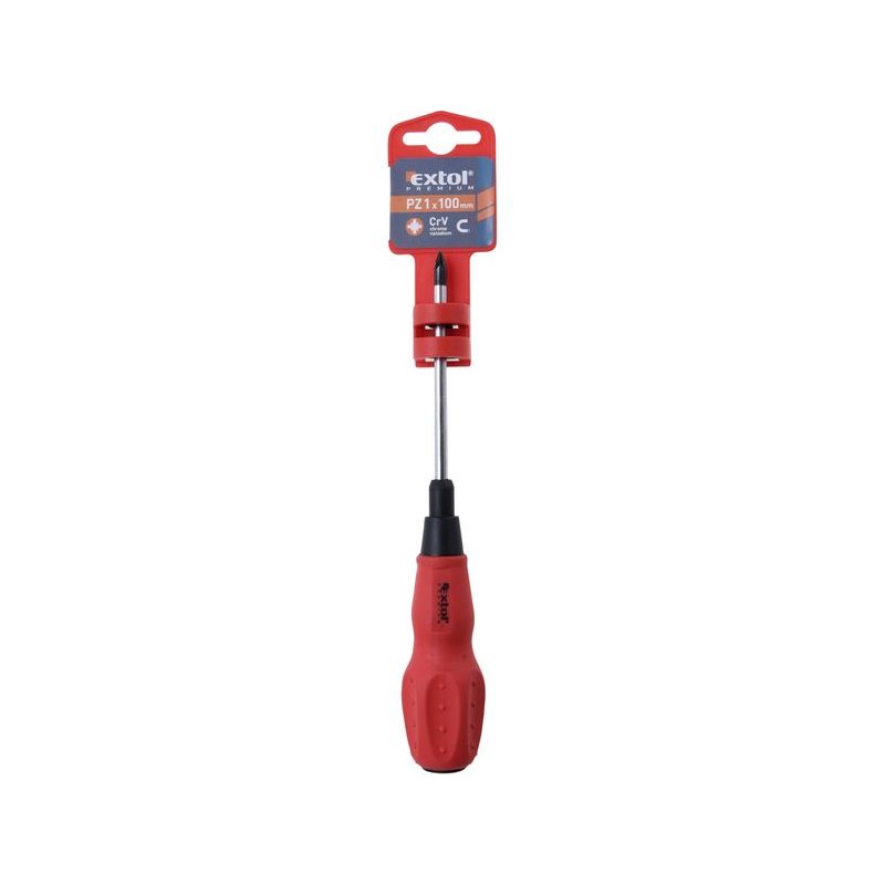 EXTOL PREMIUM ŠROUBOVÁK KŘÍŽOVÝ POZIDRIV, PZ 1X100MM, CRV, 55032 - ŠROUBOVÁKY POZIDRIV PZ - RUČNÍ NÁŘADÍ