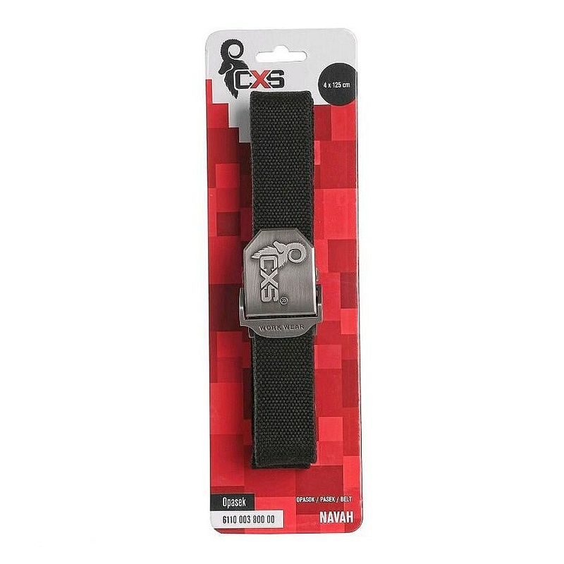 OPASEK 4 CM, 125CM, TEXTILNÍ, SPONA S LOGEM CXS - PRACOVNÍ ODĚVY, MONTÉRKY - PŘÍSLUŠENSTVÍ