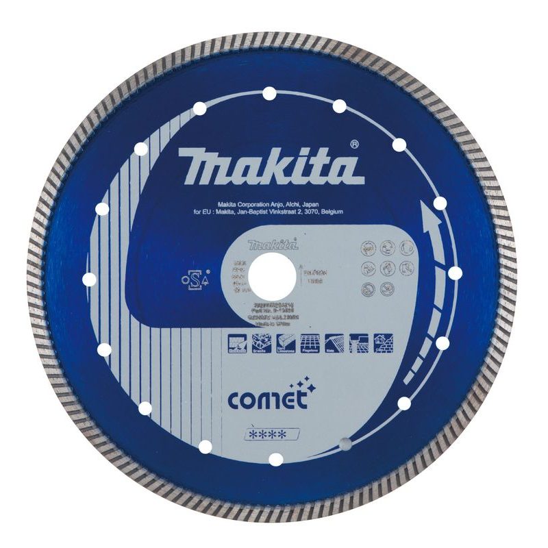 MAKITA B-13035 - KOTOUČ ŘEZNÝ DIAMANTOVÝ COMET TURBO 230/22.23MM - DIA KOTOUČ 230 MM - PŘÍSLUŠENSTVÍ