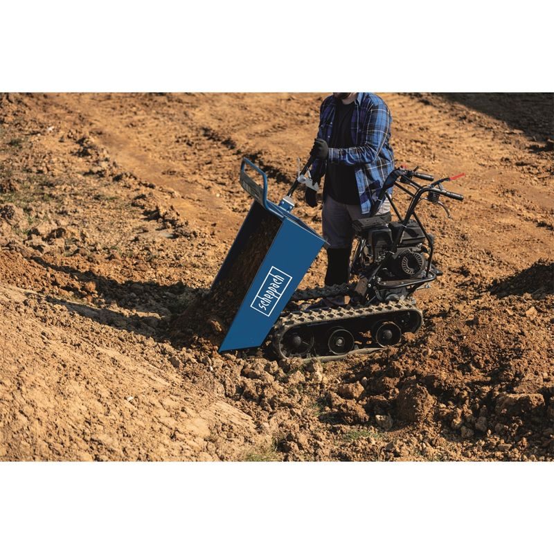 SCHEPPACH DP 4500 PÁSOVÝ PŘEPRAVNÍK 400 KG S MECHANICKÝM SKLÁPĚNÍM KORBY - PÁSOVÉ PŘEPRAVNÍKY - STAVEBNÍ TECHNIKA