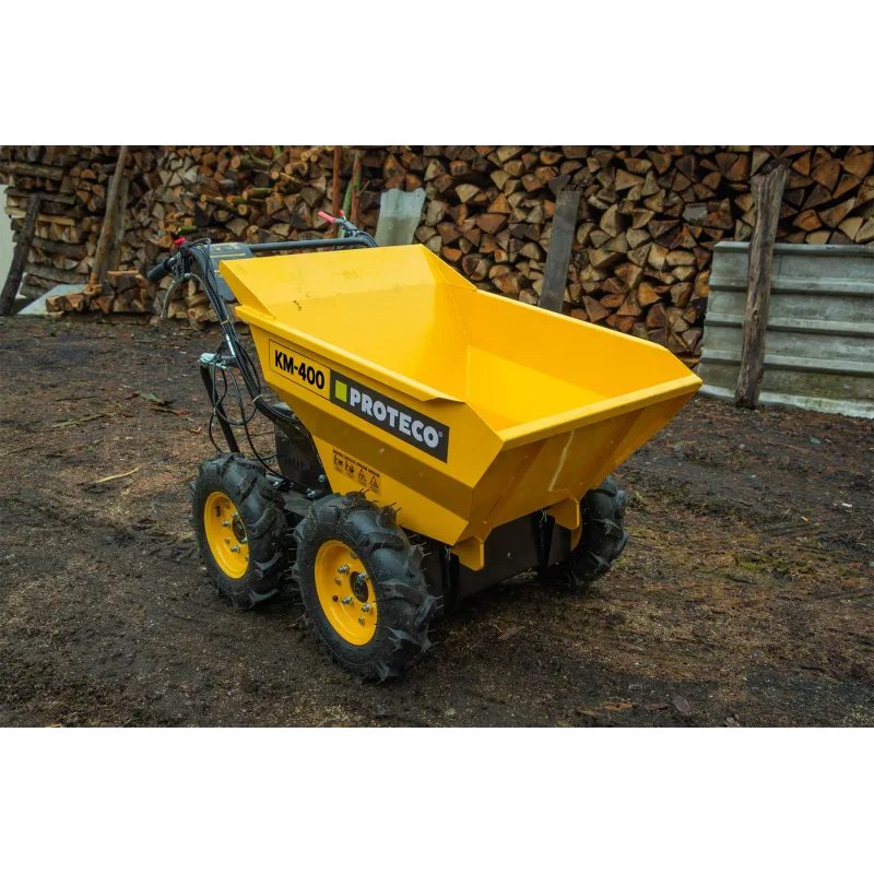 MOTOROVÝ DUMPER (PŘEPRAVNÍK) 4X4 | NOSNOST 400 KG/240 L | 196 CM3 - MOTOROVÉ A AKU VOZÍKY, KOLEČKA, MINIDUMPER - STAVEBNÍ TECHNIKA