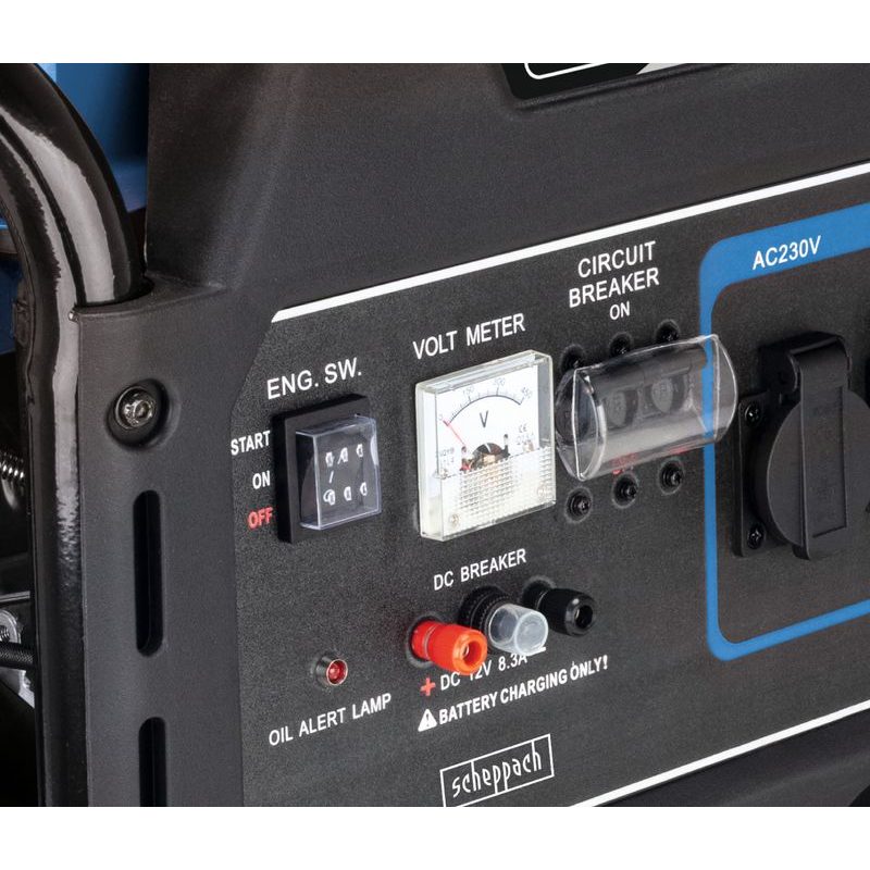 SCHEPPACH SG 7100X RÁMOVÁ ELEKTROCENTRÁLA 5500 W S AVR REGULACÍ A ELEKTROSTARTEM - TŘÍFÁZOVÉ ELEKTROCENTRÁLY - ELEKTROCENTRÁLY