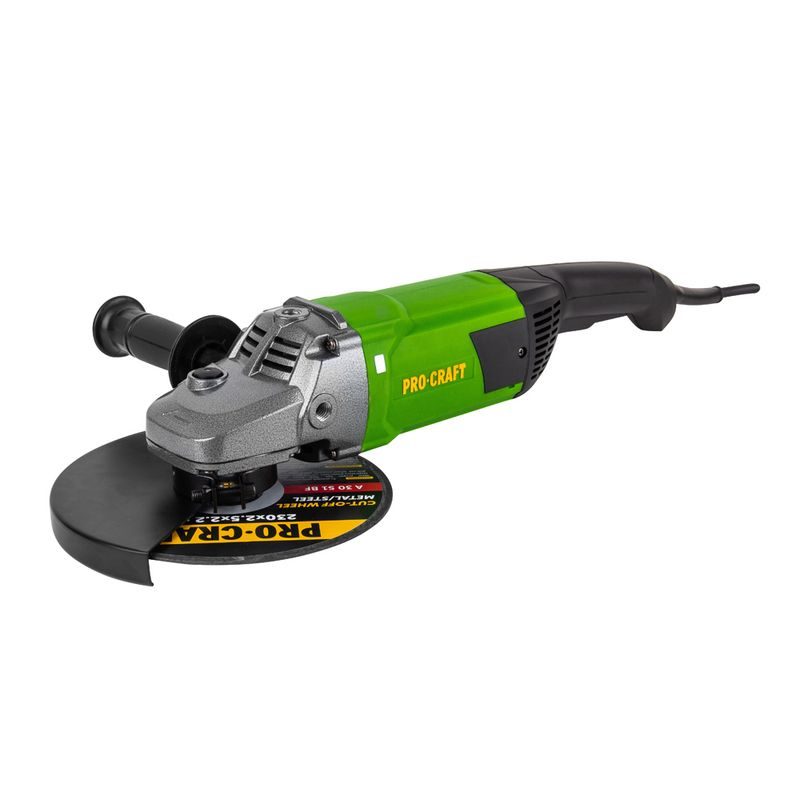 BRUSKA ÚHLOVÁ PROCRAFT PW2600, 230MM | PW2600 PROCRAFT - ÚHLOVÁ BRUSKA 230 MM - ELEKTRICKÉ NÁŘADÍ