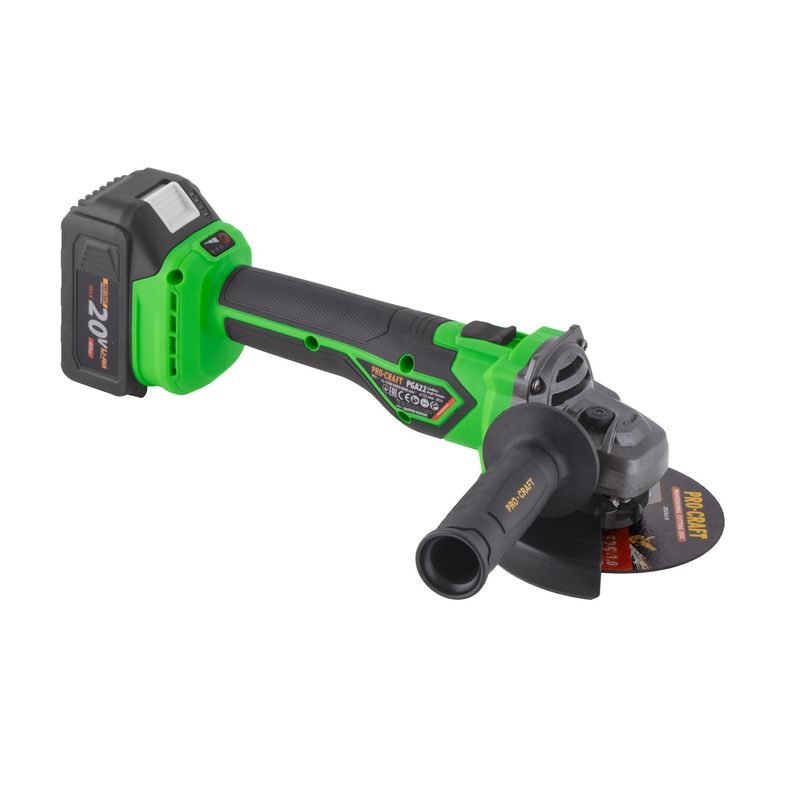 SADA AKU ÚHLOVÁ BRUSKA PROCRAFT PGA22 A 3X DIAMANTOVÉ KOTOUČE PROCRAFT DS3.125 | SPGA22-1B-C/DS3.125 PROCRAFT - AKU UHLOVÉ BRUSKY - AKU NÁŘADÍ